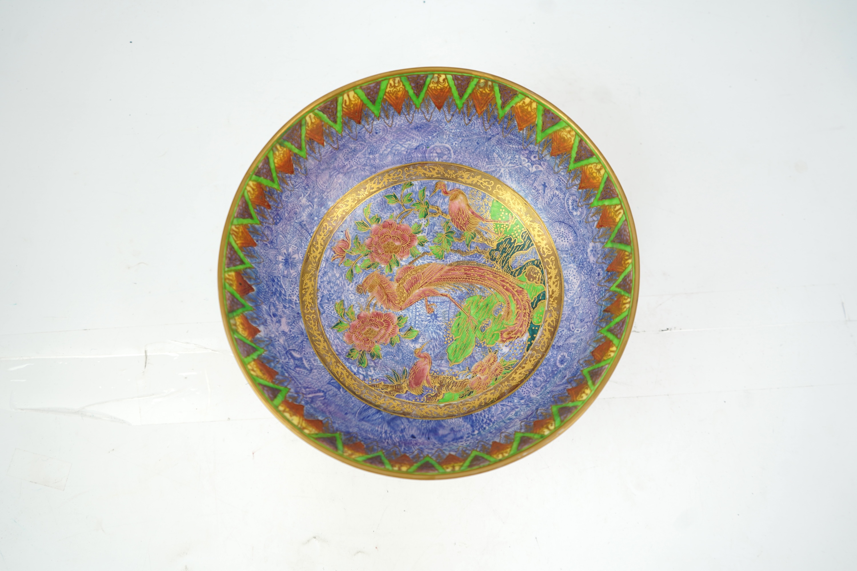 Daisy Makeig-Jones (1871-1945) for Wedgwood: An ‘Argus Pheasant’ lustre Imperial bowl
